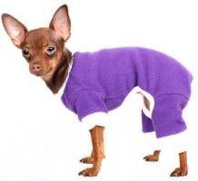 Pure Country - Purple Fleece PJs - Purple fleece, with ribbed cuffs and neckline.