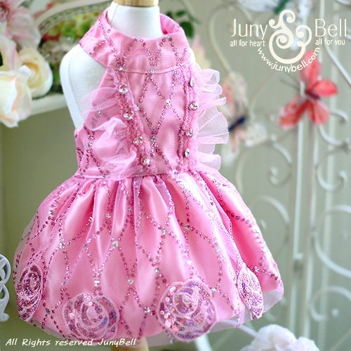 Juny Bell - Blooming Rose - Meet JunyBell's special dress!  This is very luxurious dress with the finest decorations and materials.  Glittering mesh fabric and crystal satin fabric are blended with the finest Swarovski crystal.  It shines beautifully, you can not even compare with regular jewerly.  Junybell has high pride in this luxurious dress for you!